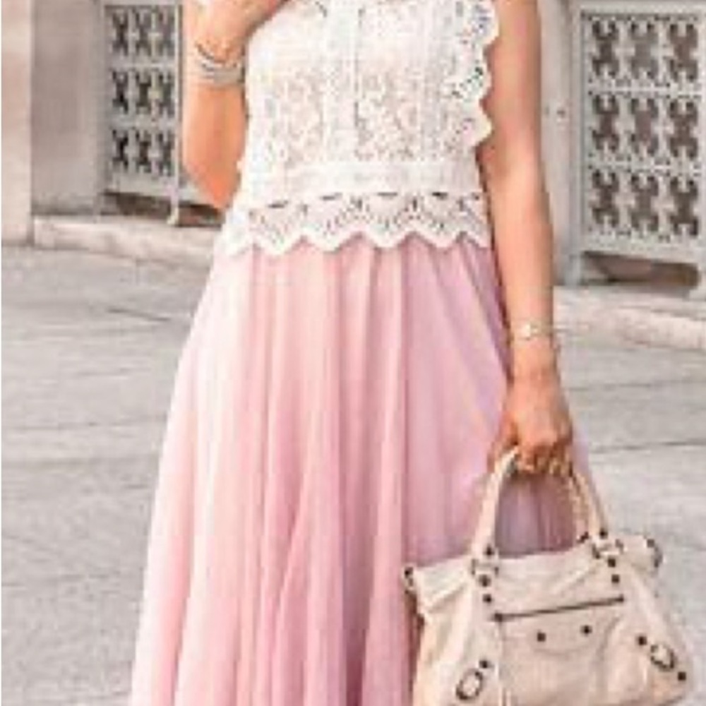 Anthropologie Essue Elegant Pink Women's Skirt size S